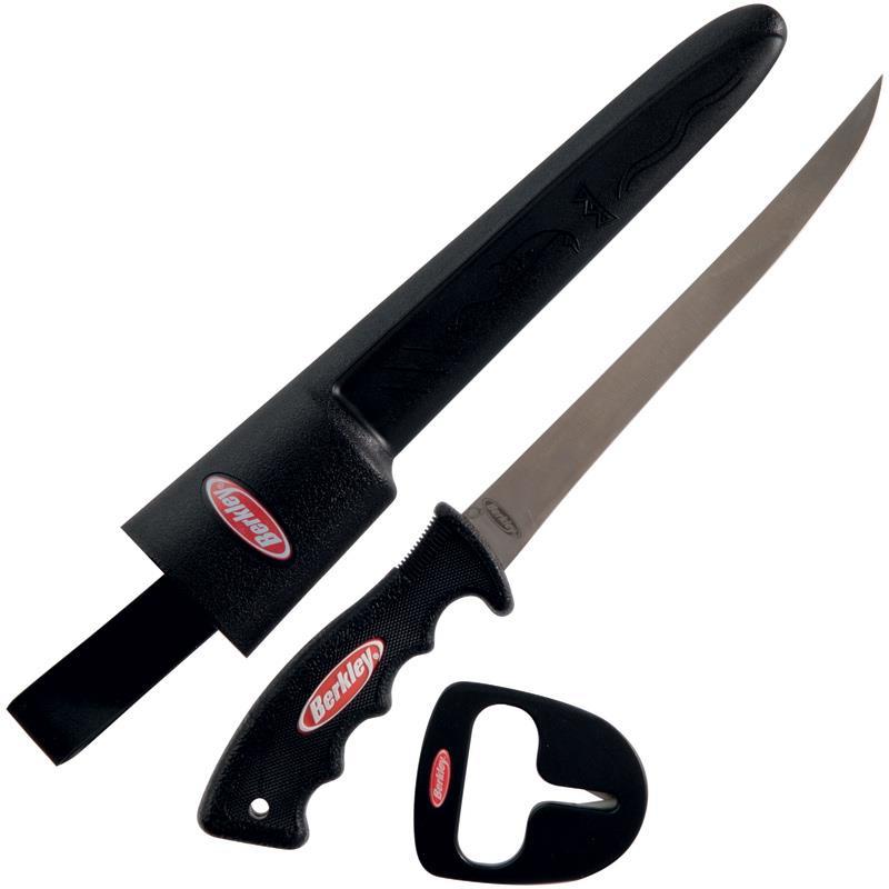 Knives & Sharpeners Berkley Soft Grip 7 Inch Knife With Sharpener 3 Knives & Sharpeners Berkley Soft Grip 7 Inch Knife With Sharpener