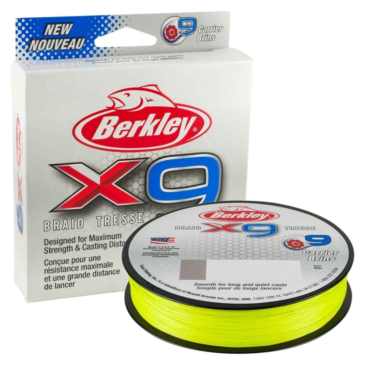 Berkley X9 Flame Green 150m Braid Fishing Line 3 Berkley X9 Flame Green 150m Braid Fishing Line