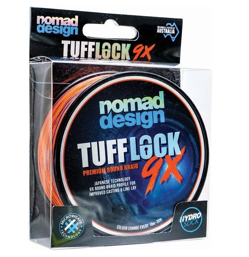 Nomad Tufflock 9X Braid Line 300yds Multicolour 3 Nomad Tufflock 9X Braid Line 300yds Multicolour