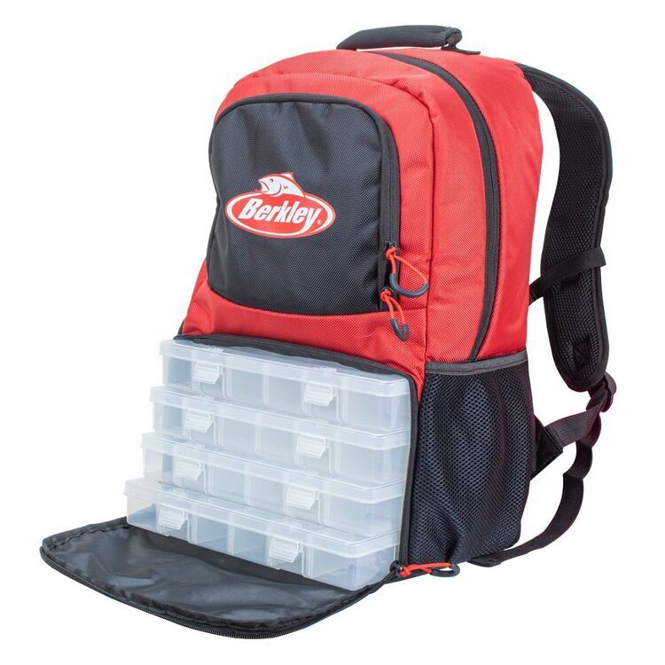 BERKLEY BACKPACK WITH 4 TACKLE TRAYS 2 BERKLEY BACKPACK WITH 4 TACKLE TRAYS